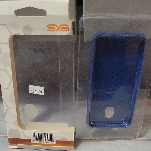 SYS Slimline Series Samsung Galazy K3 Achieve Black, silver,and Blue Phone Cases - Picture 7 of 14